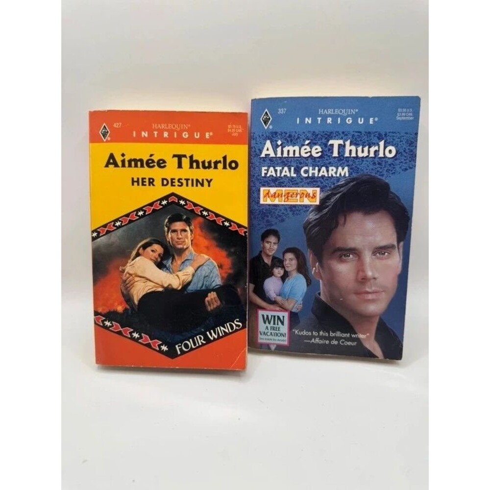 Harlequin Intrigue 2 Book Lot Aimee Thurlo Her Destiny Fatal Charm Romance Novel